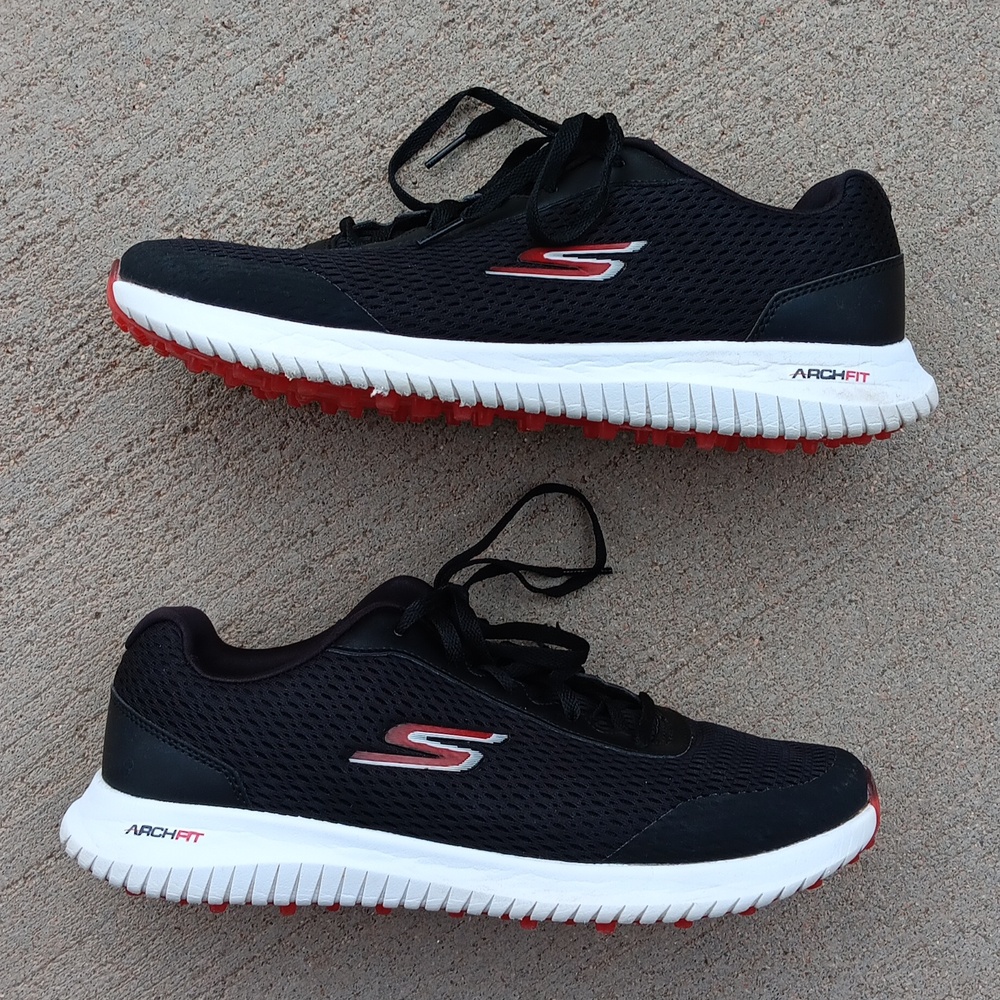 Skechers Archfit Go Golf Black Athletic Golfing Comfortable Shoes Mens 10.5 - Picture 5 of 8